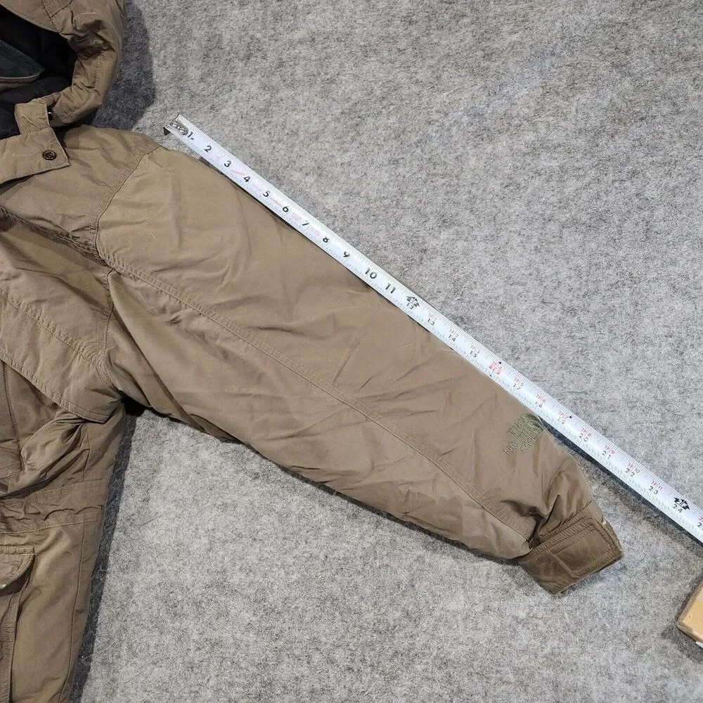 VTG The North Face TNF Mens M Medium Goose Down Puffer Hooded Parka‎ Jacket READ